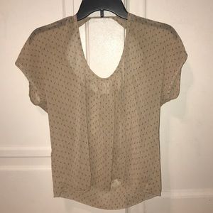 A Beige blouse